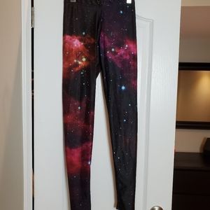 Black Milk Clothing Galaxy Pink Leggings